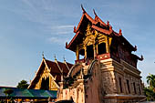 Chiang Mai - The Wat Phra Singh temple. The ho trai (temple library). 